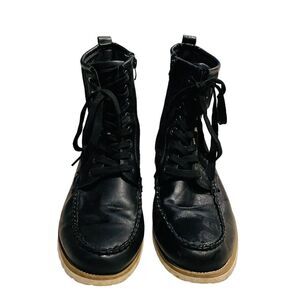 Faranzi Black 7" Lace Up Boots FB4520 - Size 11